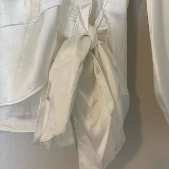 Satin Wrap Top - Picture 3 of 4